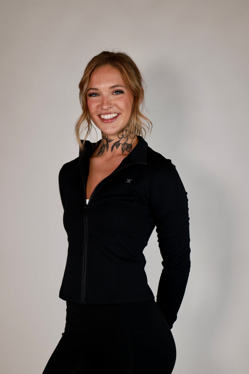 Luxe Fitted Jacket *New - Free Spirit Outlet Inc, Women's Athletic Wear, Fast Shipping