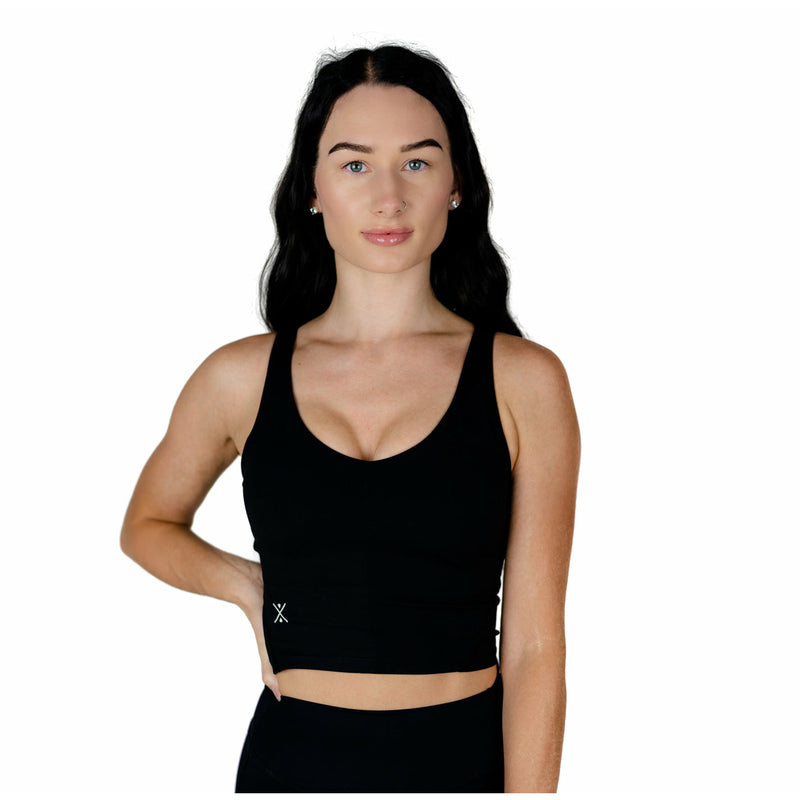 Finesse Built-in Crop - Free Spirit Outlet Inc, Women's Athletic Wear, Fitness Apparel 