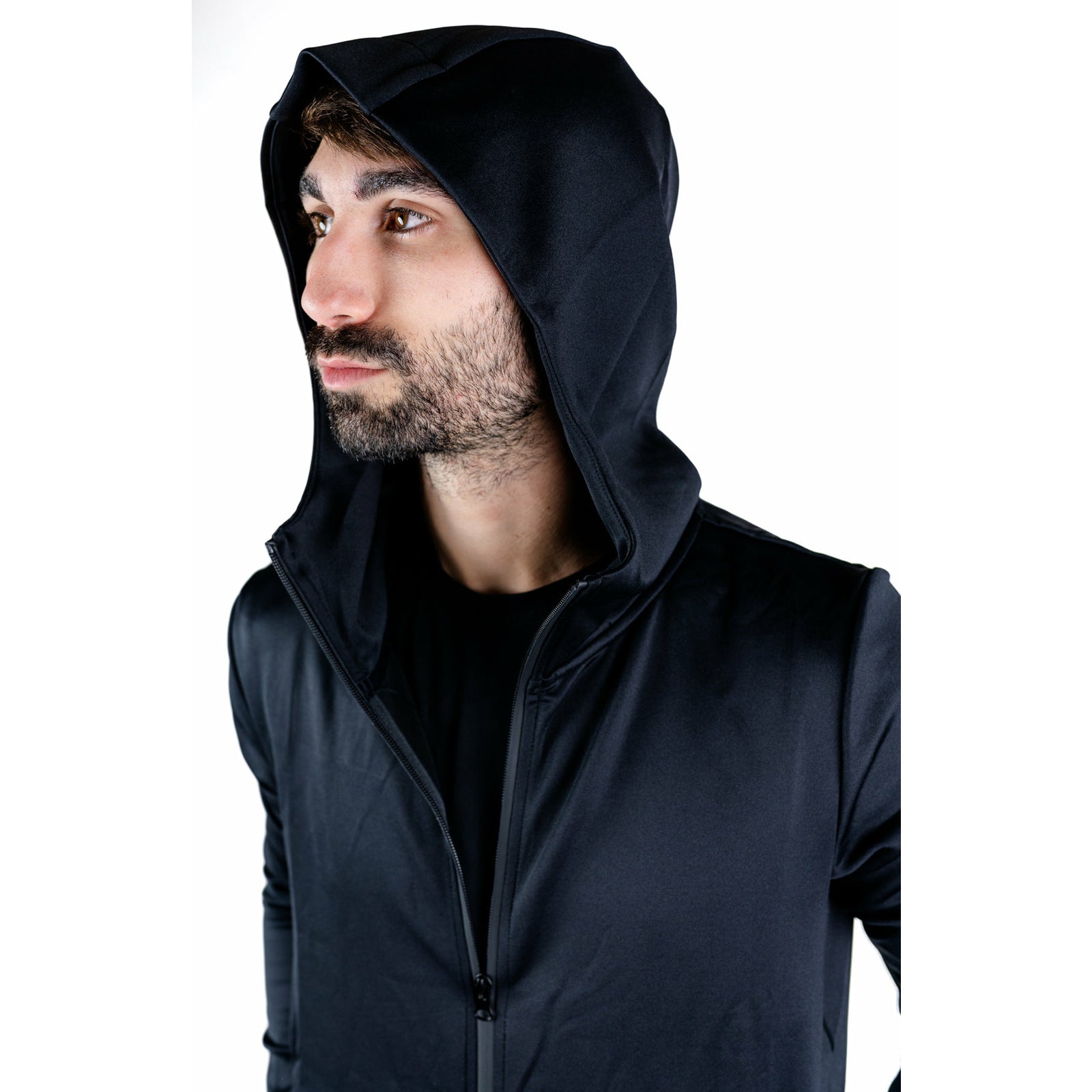 Hooded Tech Jacket Xs / Black